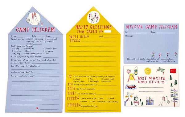 Camp Letter Writing Set Personalized Camp Lined Stationery Paper