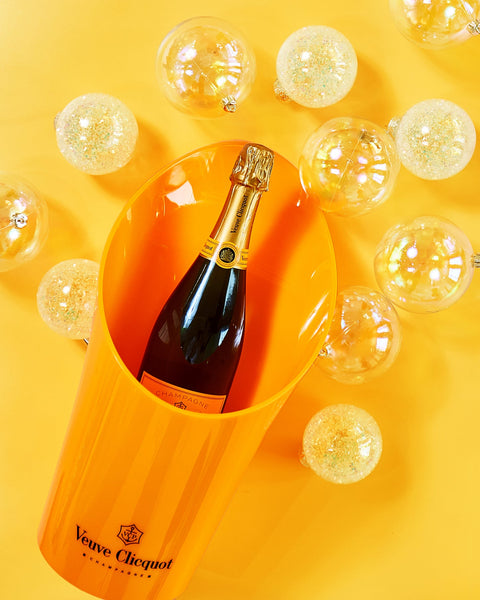 Veuve Clicquot Champagne Ice Bucket & Flutes 