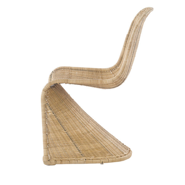 S shaped 2025 wicker chair