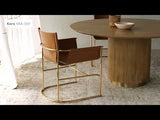 Camel Slingback Dining Chair