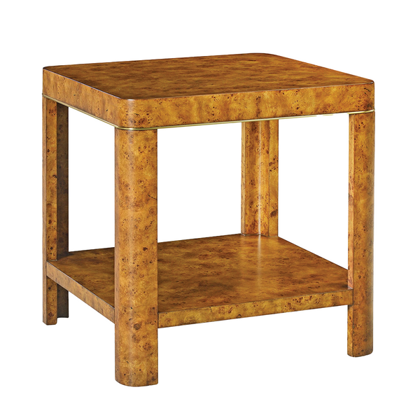 Calvin Two Tiered Burlwood Table