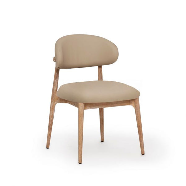 Danish Modern Leather Dining Chair