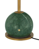 Green Marble and Gold Cone Cordless Table Lamp