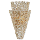 Bird Nest Rattan Sconce