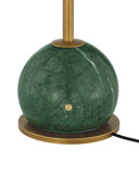 Green Marble and Gold Cone Cordless Table Lamp