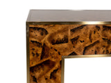 Collin Faux Toffee Penshell Coffee Table