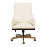 Upholstered Swivel Desk Chair