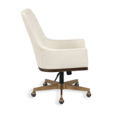 Upholstered Swivel Desk Chair