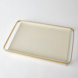 Milk Leather Serving Tray