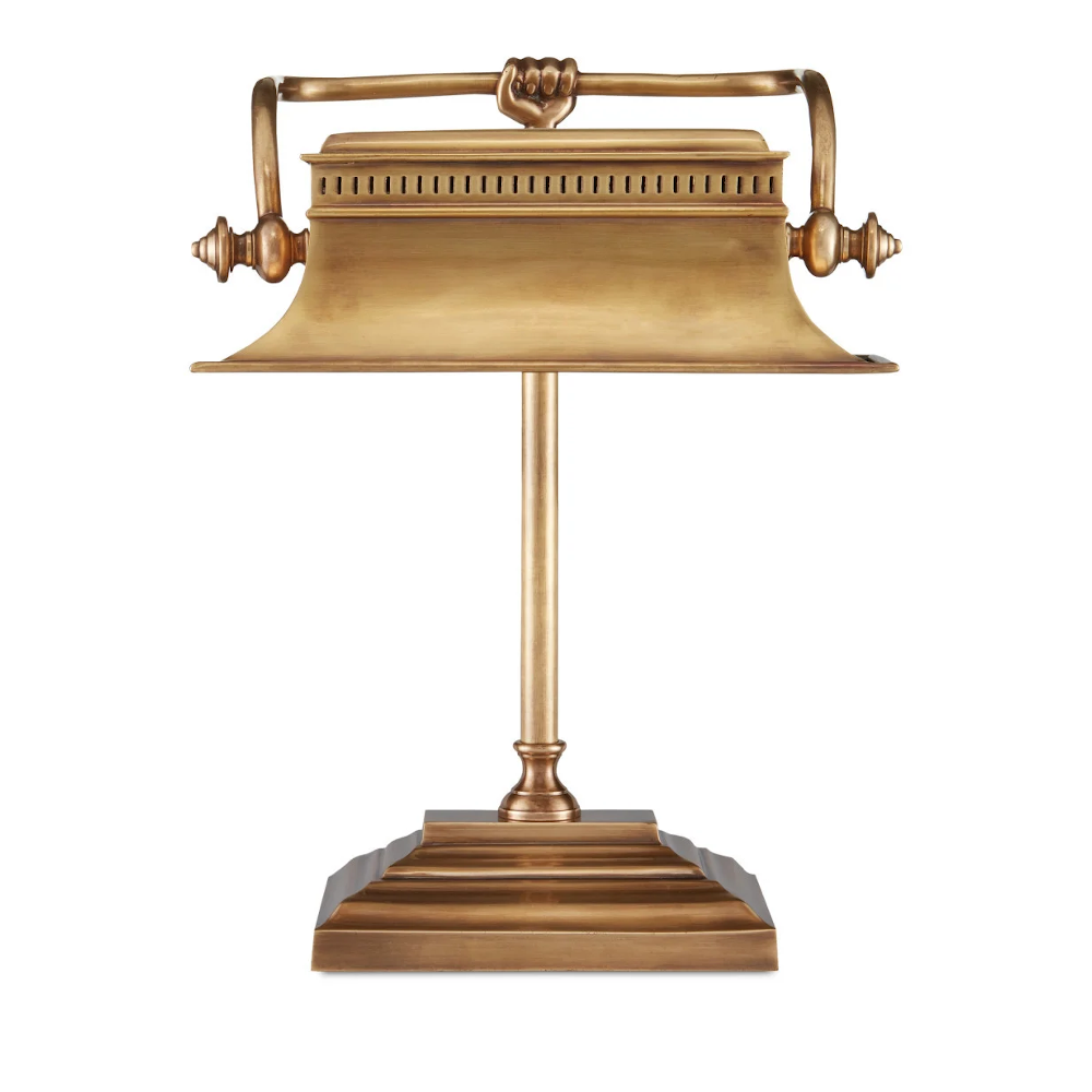 Malvasia Brass Desk Lamp by Bunny Williams