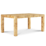 Natural Burl Rectangular Dining Table