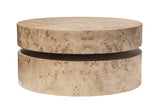 Burl 34" Round Coffee Table