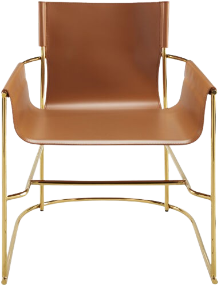 Camel Slingback Dining Chair