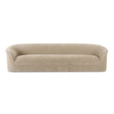 Collette Silhouette Velvet Beige Sofa