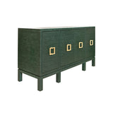 Kelley Green Grasscloth Buffet