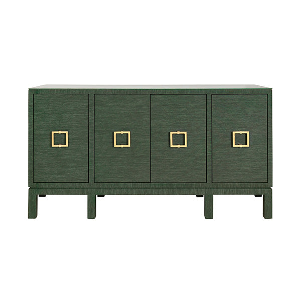 Kelley Green Grasscloth Buffet