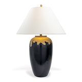 Nicco Black and Gold Drip Table Lamp 34"