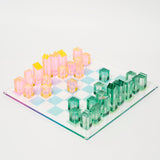 Ombre Lucite Chess & Checkers Sherbert