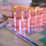 Ombre Lucite Chess & Checkers Sherbert