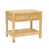 Tira Natural Rattan Nightstand/Side Table