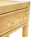 Tira Natural Rattan Nightstand/Side Table