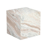 Soft Blush Marble Side Table