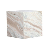 Soft Blush Marble Side Table