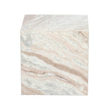 Soft Blush Marble Side Table