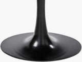 Black Marble Oval Tulip Dining Table