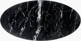 Black Marble Oval Tulip Dining Table