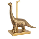 Dinosaur Lamp with Shade Antique Brass