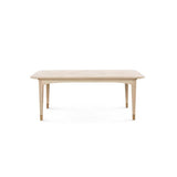 Bingham Bleached Cerused Oak Or Soft Gray Rectangle Extension Dining Table