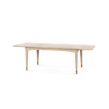 Bingham Bleached Cerused Oak Or Soft Gray Rectangle Extension Dining Table