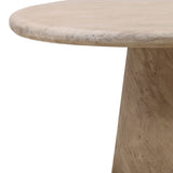 Natural Wood Round Dining Table