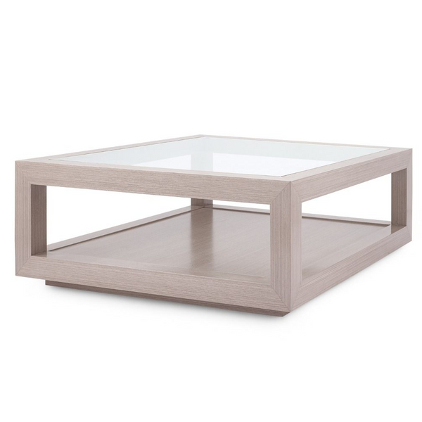Taupe Grey Large Square Cocktail Table