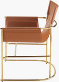 Camel Slingback Dining Chair