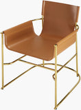 Camel Slingback Dining Chair