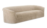 Collette Silhouette Velvet Beige Sofa