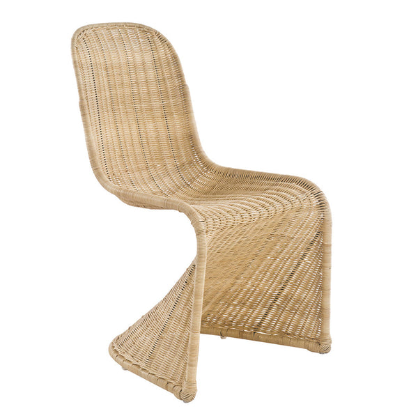 S Curve Rattan Dining Chair Natural Min 4