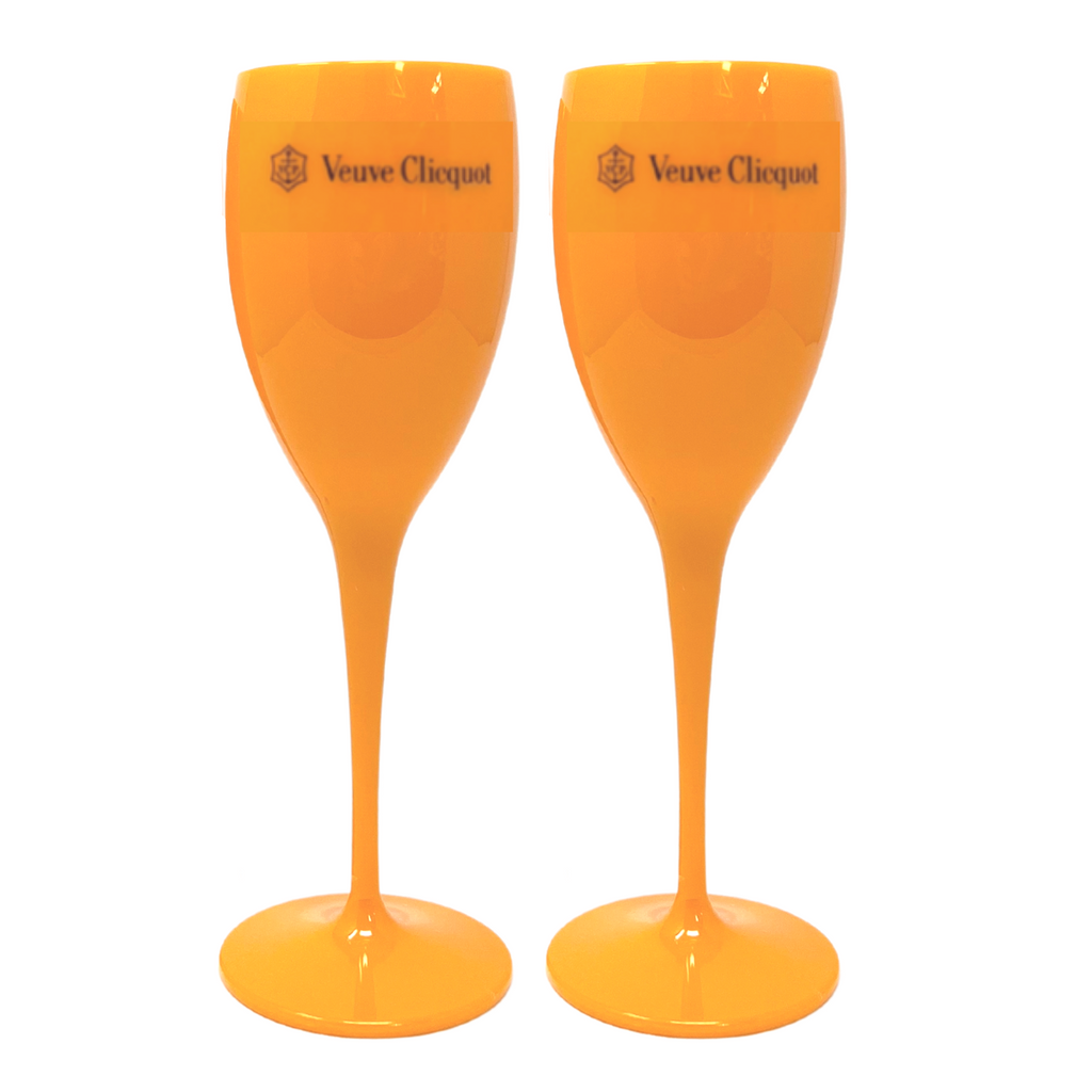 Veuve Clicquot Acrylic Rosé Glasses - Set of 4 – The Champagne Diet Boutique